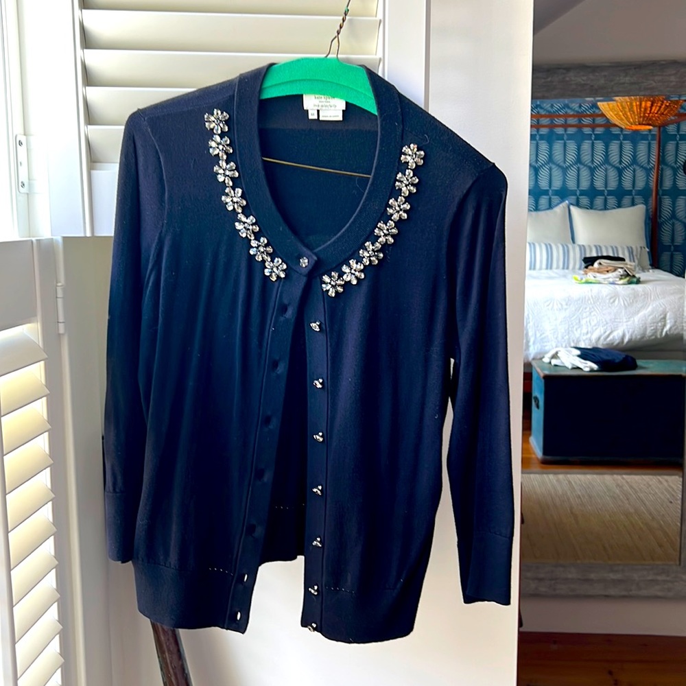 Kate Spade Kati cardigan, black, size medium